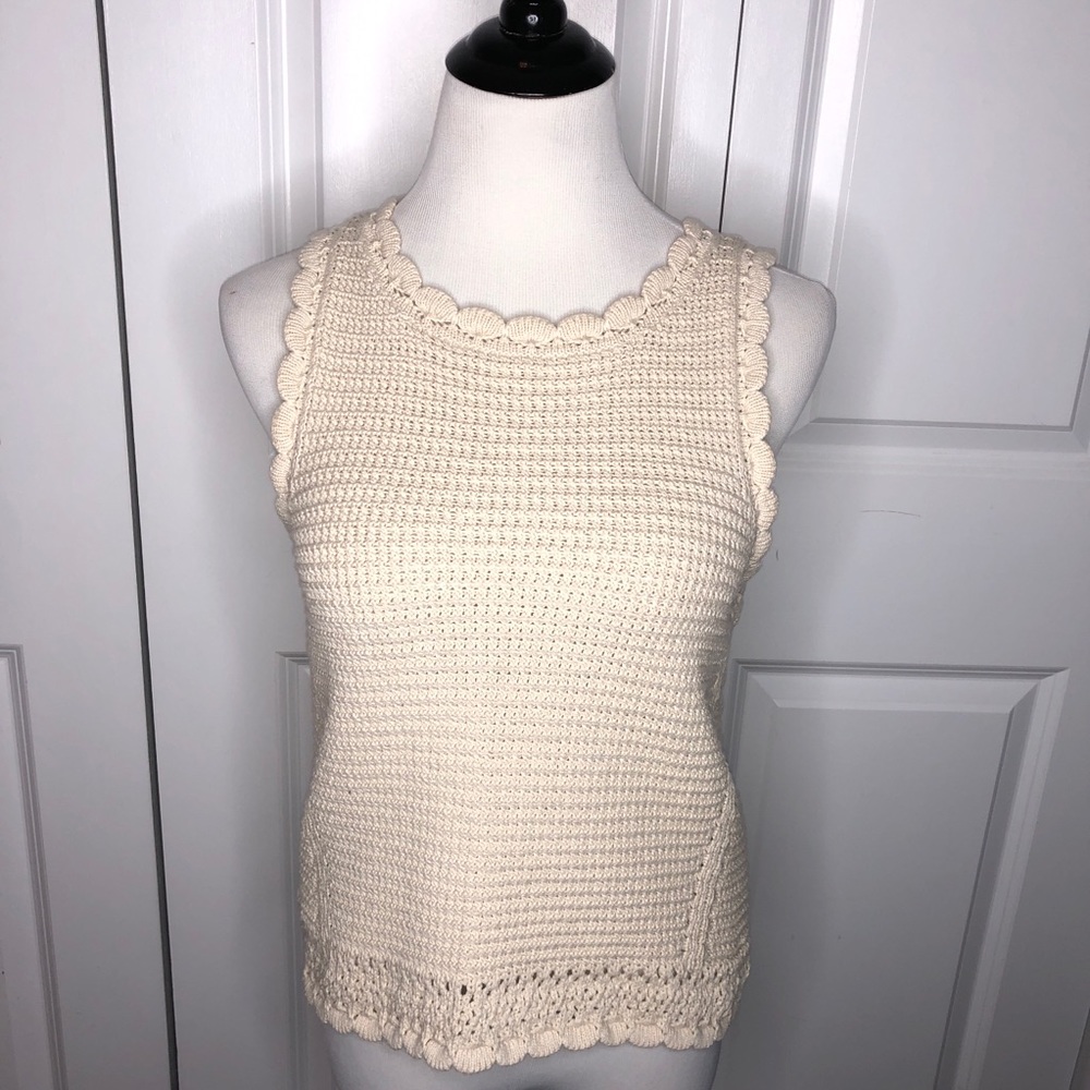 Francesca’s NWT Miami Ivory Crochet Top